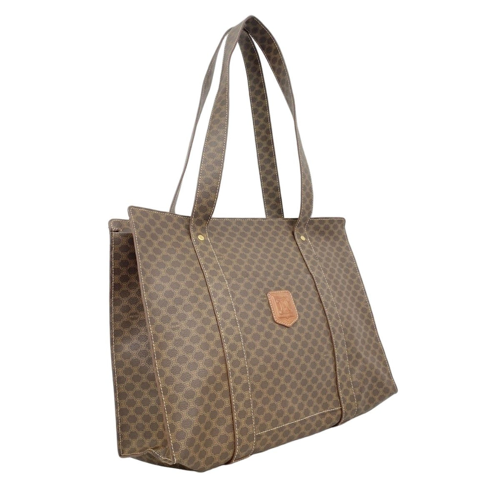 Celine Tote Macadam Brown Gold — view 2