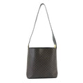 Celine Macadam Bag Leather Black Brown Gold Vintage