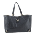 Gucci Guccissima Abbey Leather Tote Shoulder Black