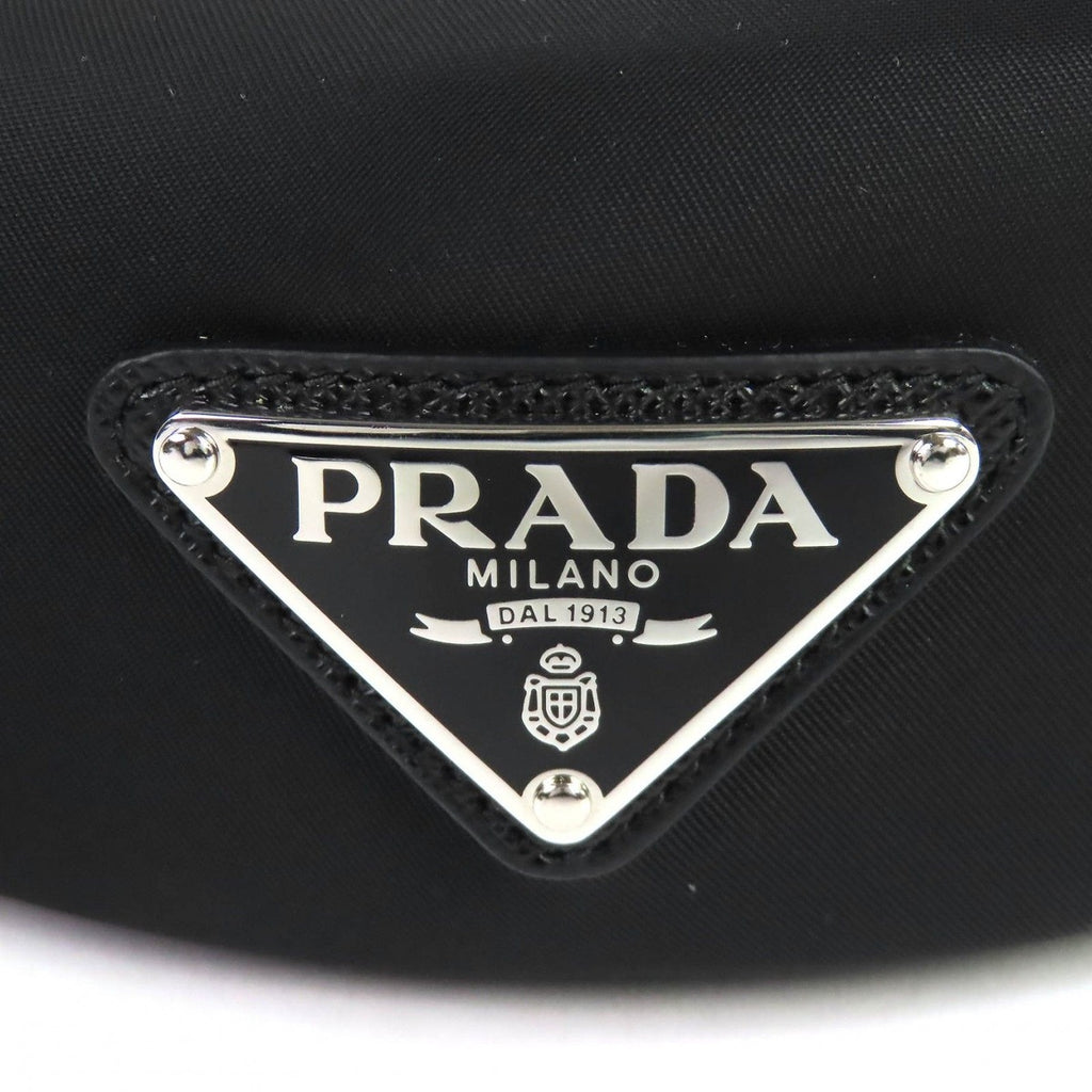 Prada Triangle Logo Re-Nylon Headband Hair — view 6