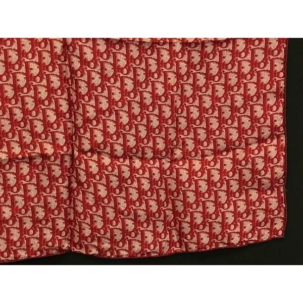 Christian Dior Scarf Trotter Red 100% Silk — view 4