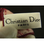 Christian Dior Scarf Trotter Red 100% Silk — view 5