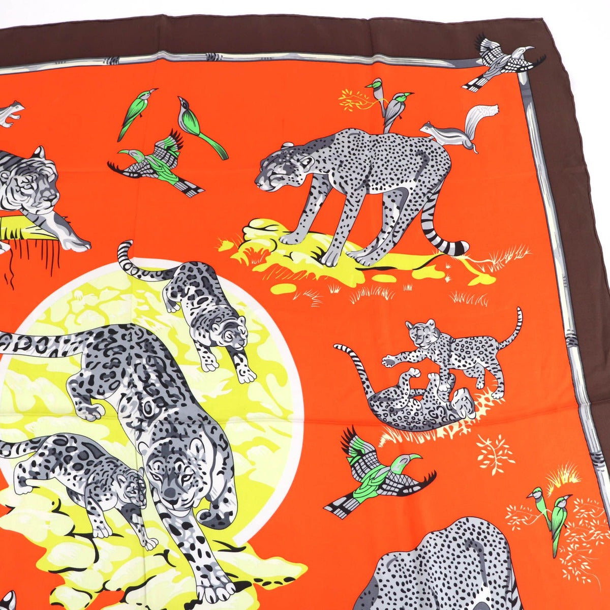 Hermes Carre 140 Tendresse Feline Wild Kindness Silk Large Scarf Multi — view 3