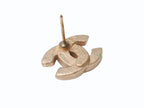 Chanel CC Logo Earrings 02 Black Gold Frame — view 7