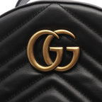 Gucci Backpack GG Marmont Black Leather — view 6