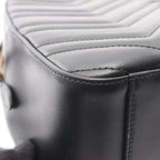 Gucci Backpack GG Marmont Black Leather — view 8