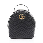 Gucci Backpack GG Marmont Black Leather