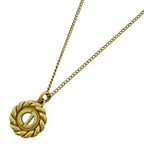 Christian Dior Logo Necklace Round CD GP