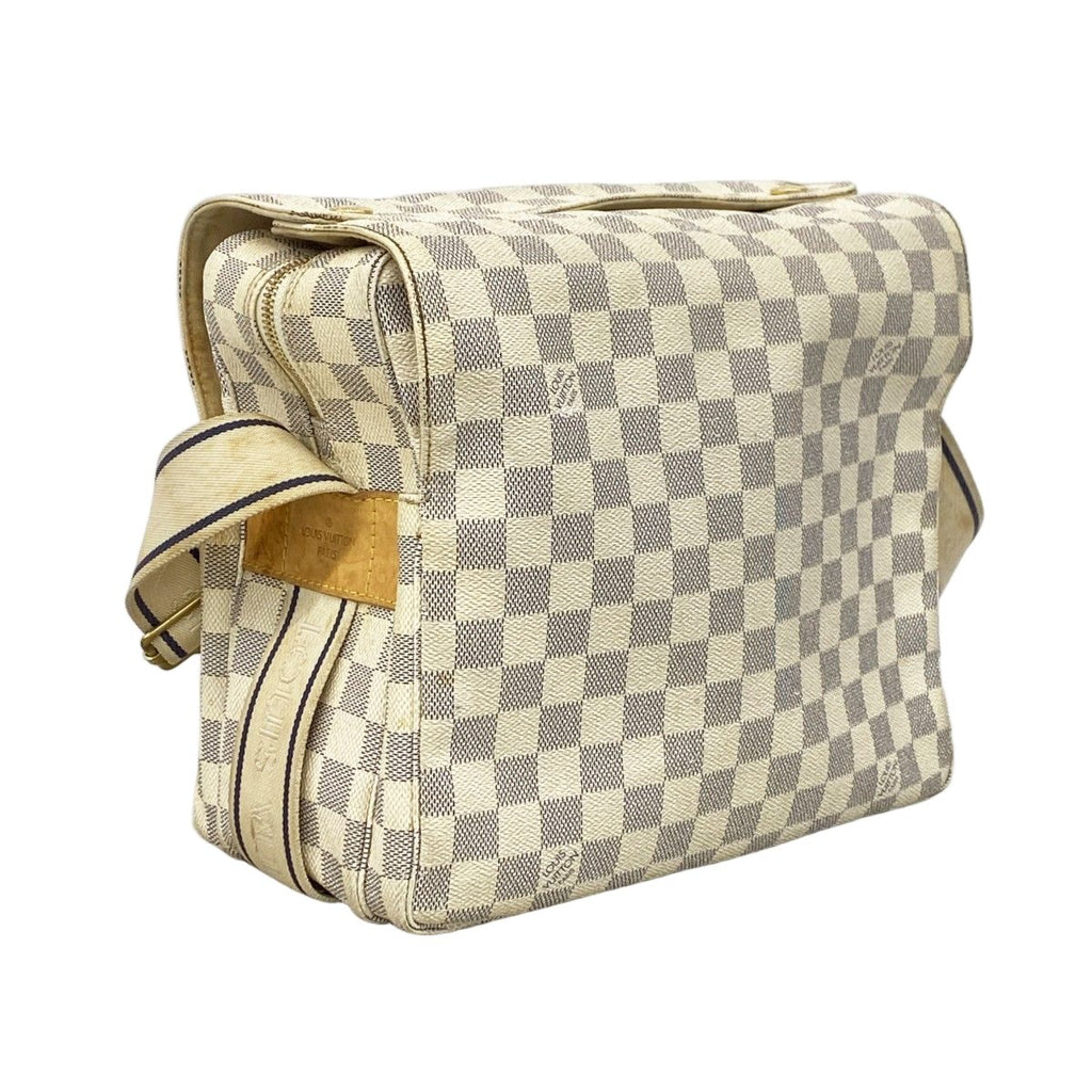 Louis Vuitton Shoulder Bag Damier Azur Naviglio White — view 2