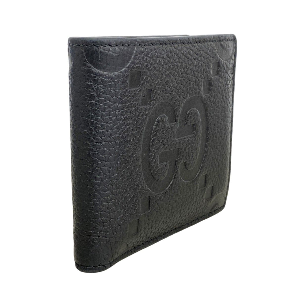 Gucci Wallet Jumbo GG Leather Black Silver — view 2