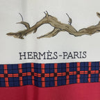 Hermes Scarf Silk Carre 90 Lhiver en Poste Winter Mail Red — view 8
