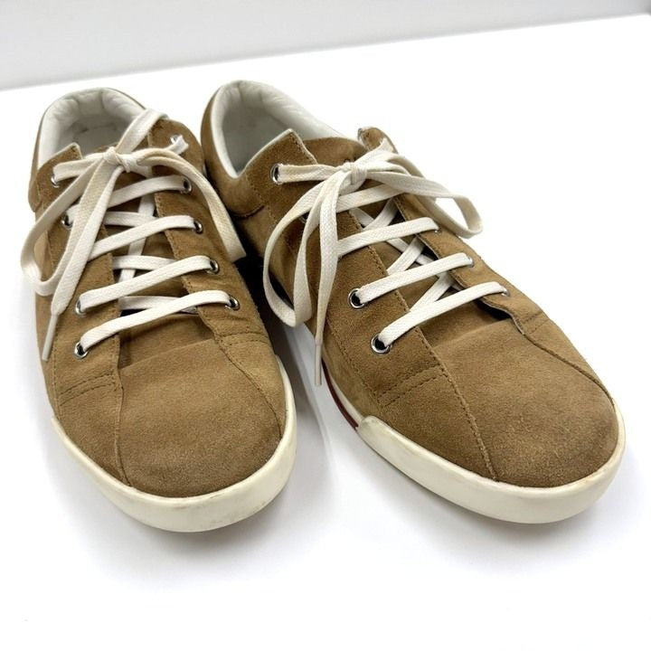 Gucci Low Cut Sneakers Brown Suede Resin 6.5
