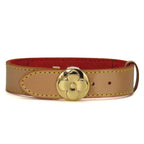 Louis Vuitton Bracelet Good Luck Nubuck Leather Metal Beige