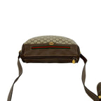 Gucci Vintage Sherry Line GG Logo Leather Shoulder Bag Brown — view 4
