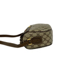 Gucci Vintage Sherry Line GG Logo Leather Shoulder Bag Brown — view 5