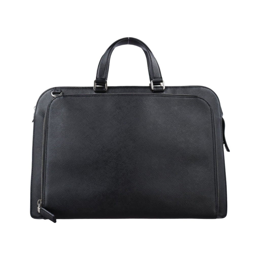 Prada Black Saffiano Leather 31 Handbag