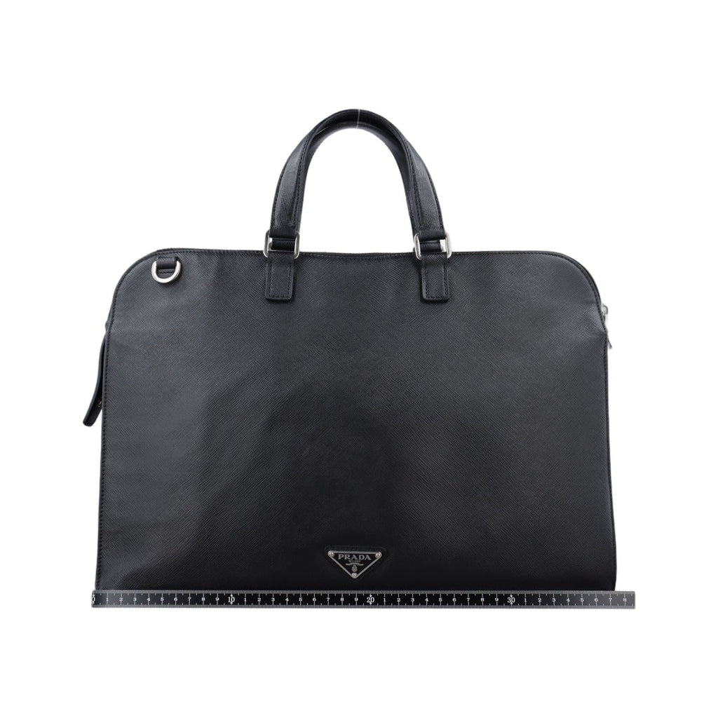 Prada Black Saffiano Leather 31 Handbag — view 2