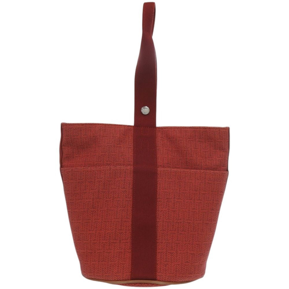Hermes Saxo MM Toile Ash Orange Handbag