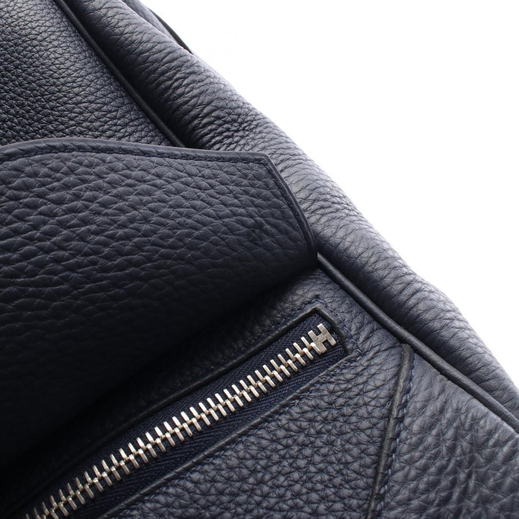 Hermes Handbag Warago Cabin 35 Breunuit Leather Blue Nuit Navy — view 7