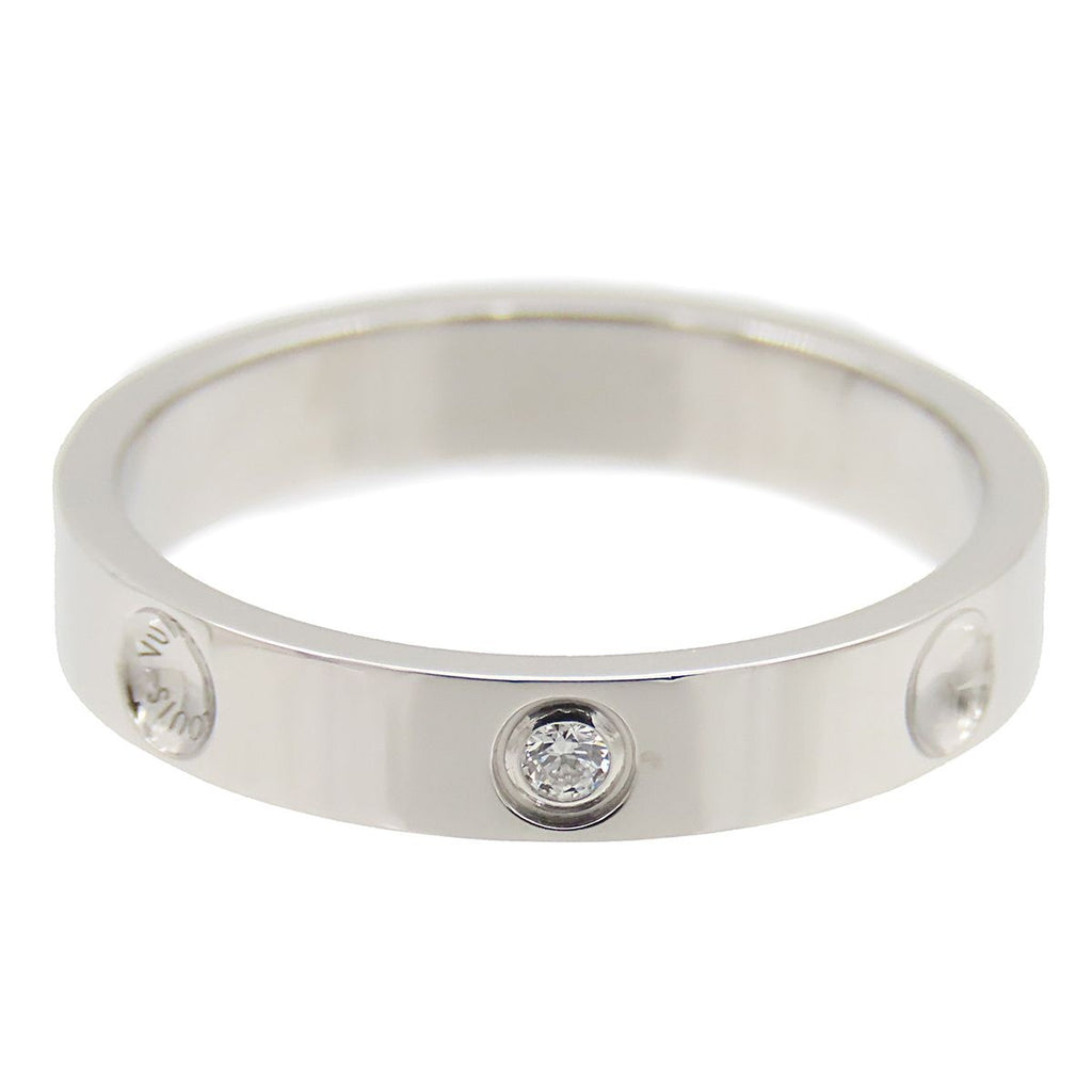 Louis Vuitton Alliance Empreinte Ring Platinum Diamond — view 2