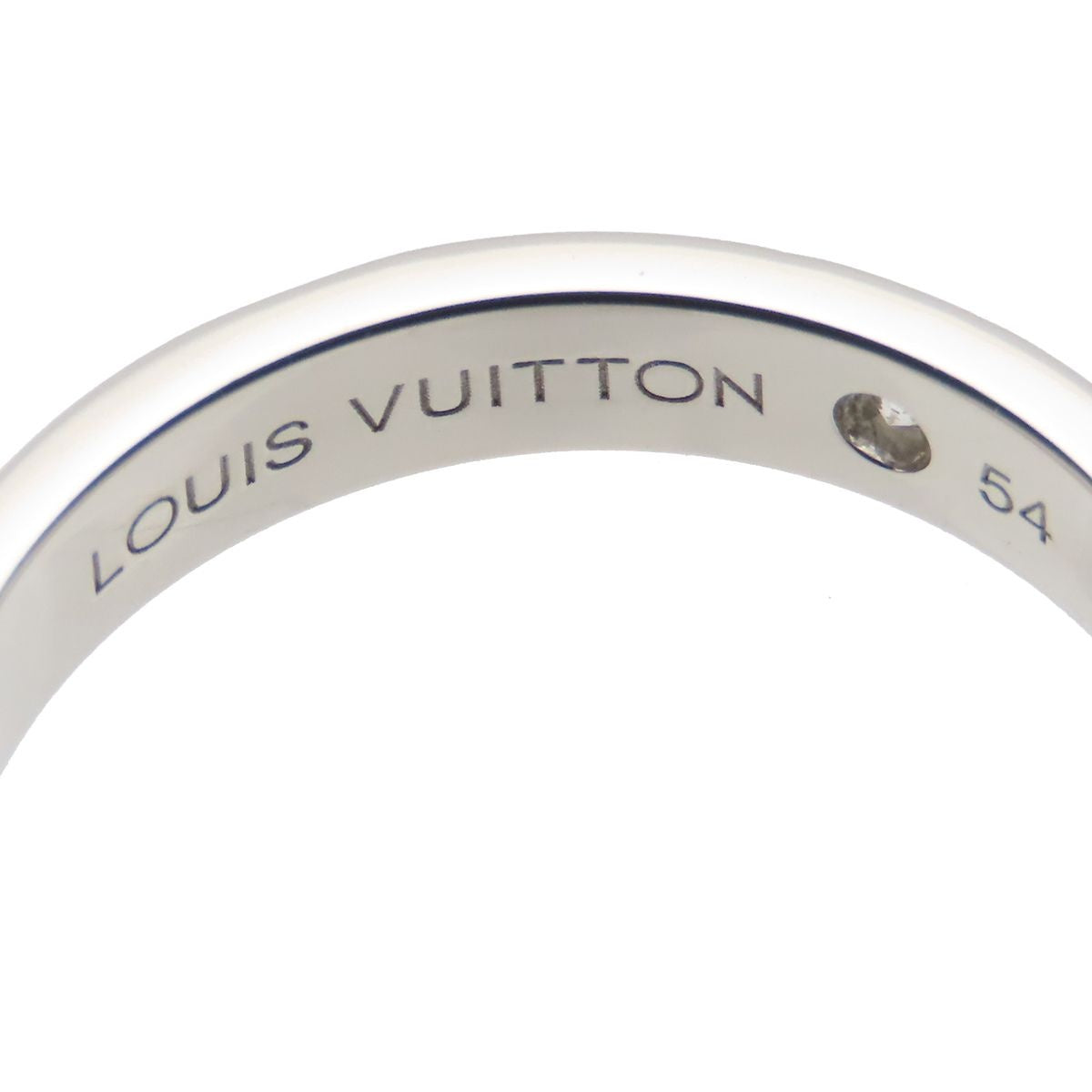 Louis Vuitton Alliance Empreinte Ring Platinum Diamond — view 5