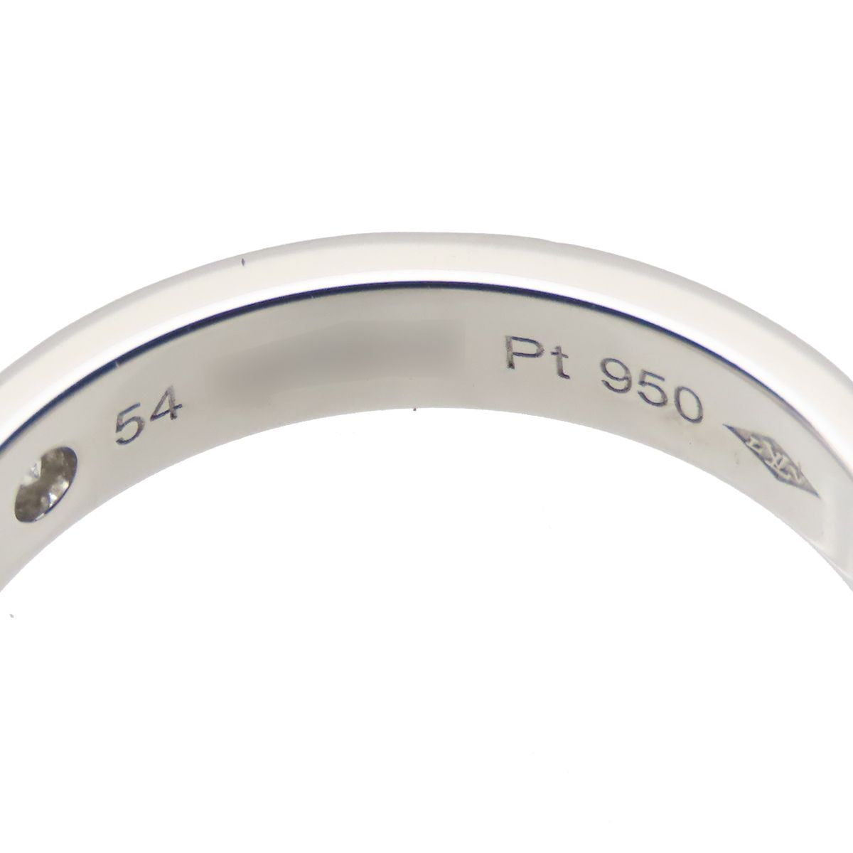 Louis Vuitton Alliance Empreinte Ring Platinum Diamond — view 6
