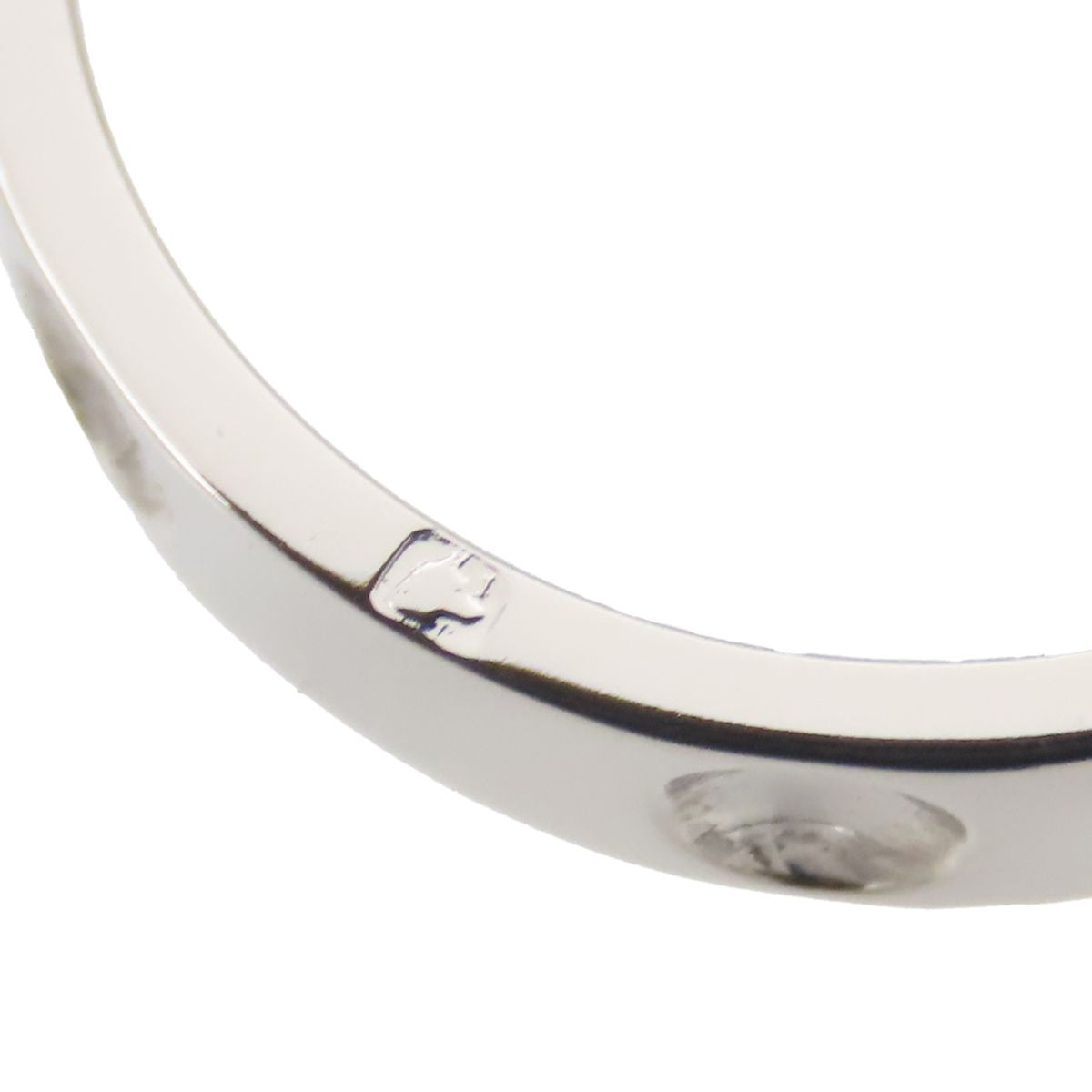 Louis Vuitton Alliance Empreinte Ring Platinum Diamond — view 8