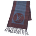 Louis Vuitton Scarf Wool Cashmere Navy Orange