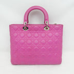 Christian Dior Lady Handbag Large Pink Lambskin — view 3