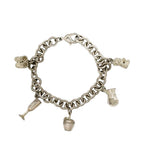 Tiffany & Co Bracelet Multi Charm Silver Official Customer Polished 925 Sterling