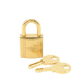 Hermes Cadena Key Set Padlock Gold Lock