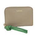 Loewe Zip Coin Bath Leather Beige Wallet