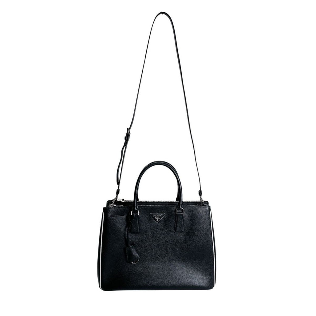 Prada 1 Ba274 2-Way Bag Saffiano Tote Black — view 2
