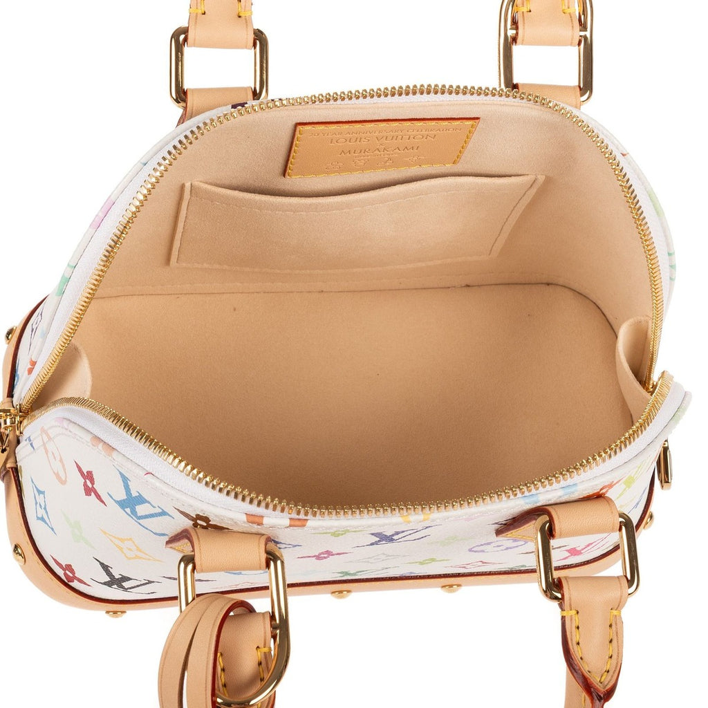 Louis Vuitton Limited Edition LV Takashi Murakami Alma Bbwhite Handbag White Multicolor — view 9