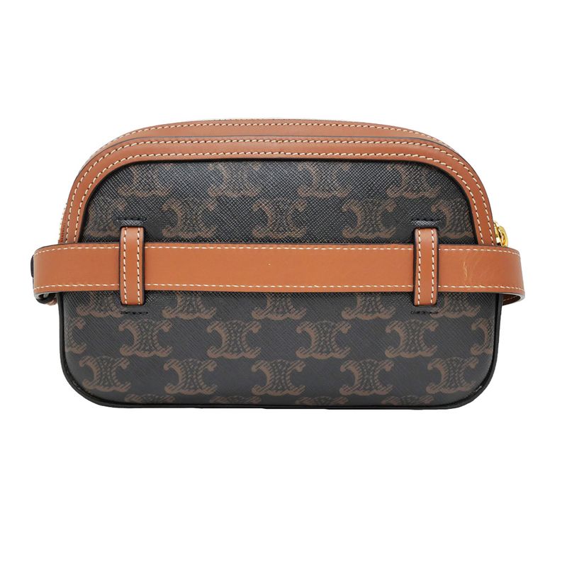 Celine Belt Bag Triomphe Body Brown Tan Canvas 19267 — view 3