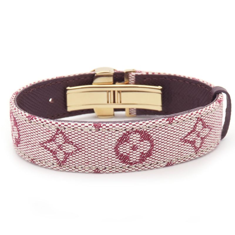 Louis Vuitton Bracelet Good Luck Monogram Mini Metal Pink — view 5