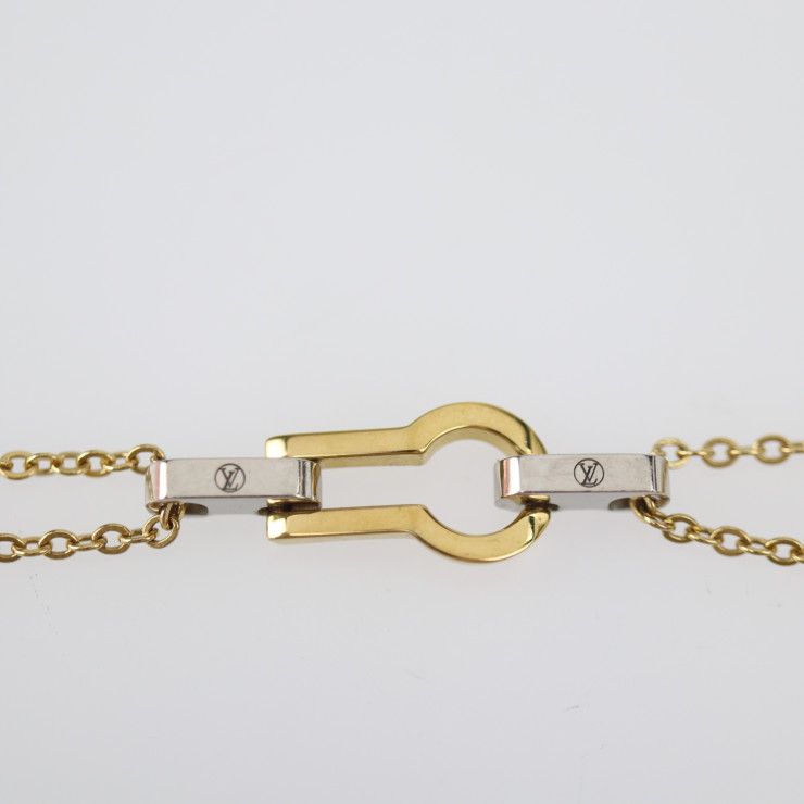 Louis Vuitton Bracelet Serule Metal Gold Silver Viton — view 6