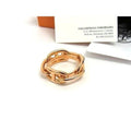Hermes Chaine D'ancre Lucade Legato Scarf Ring Closure Pink Gold