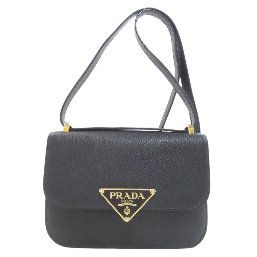 Prada Logo Shoulder Bag Saffiano
