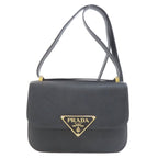 Prada Logo Shoulder Bag Saffiano