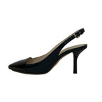 Prada Sandals 34 Dark Navy Black Leather