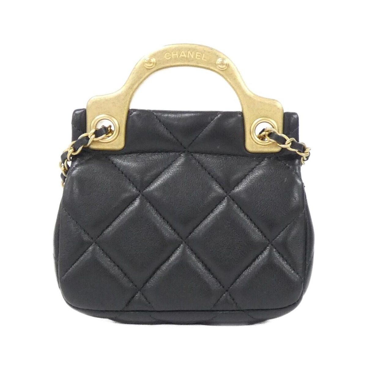 Chanel Card Case Card Holders Gold — view 2
