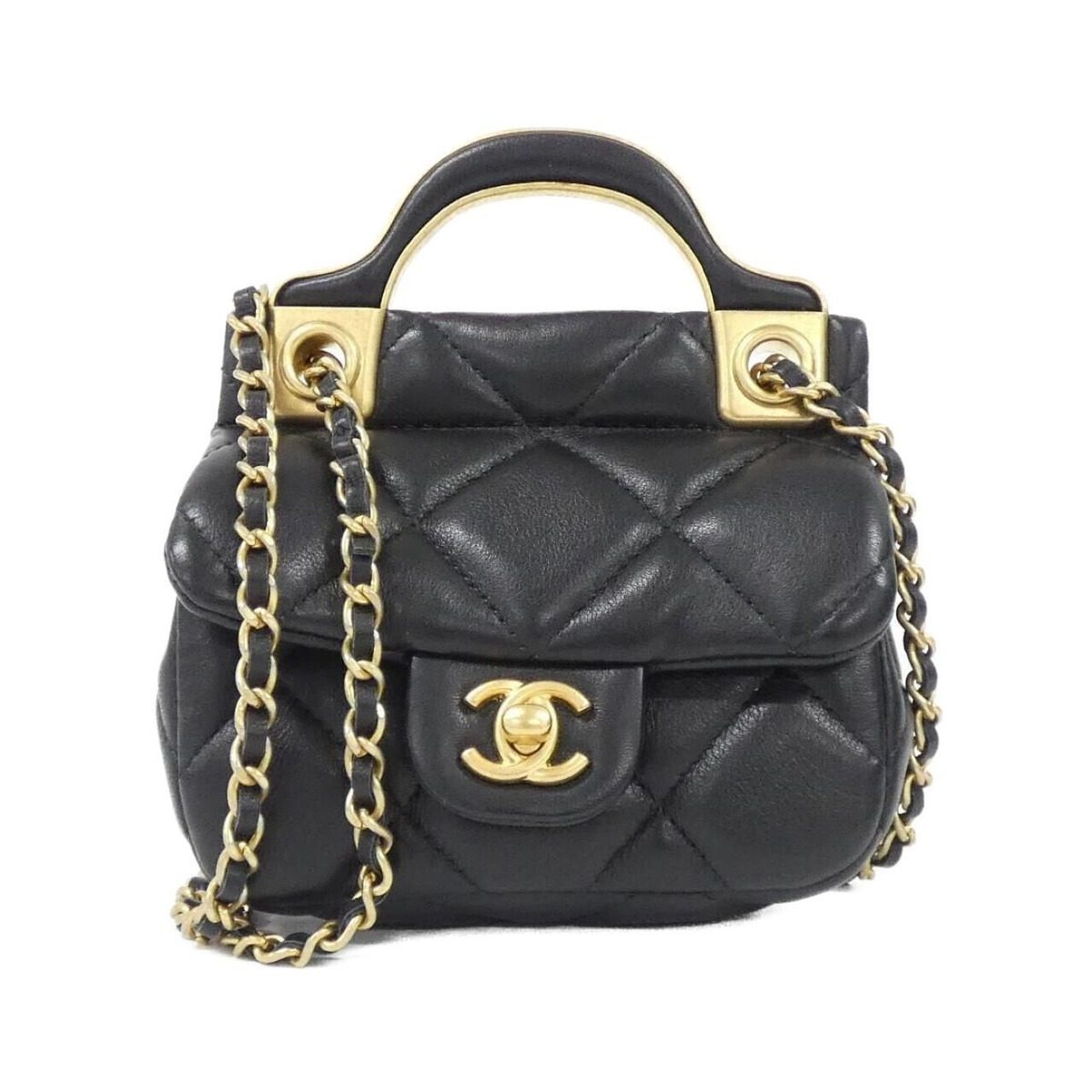 Chanel Card Case Card Holders Gold