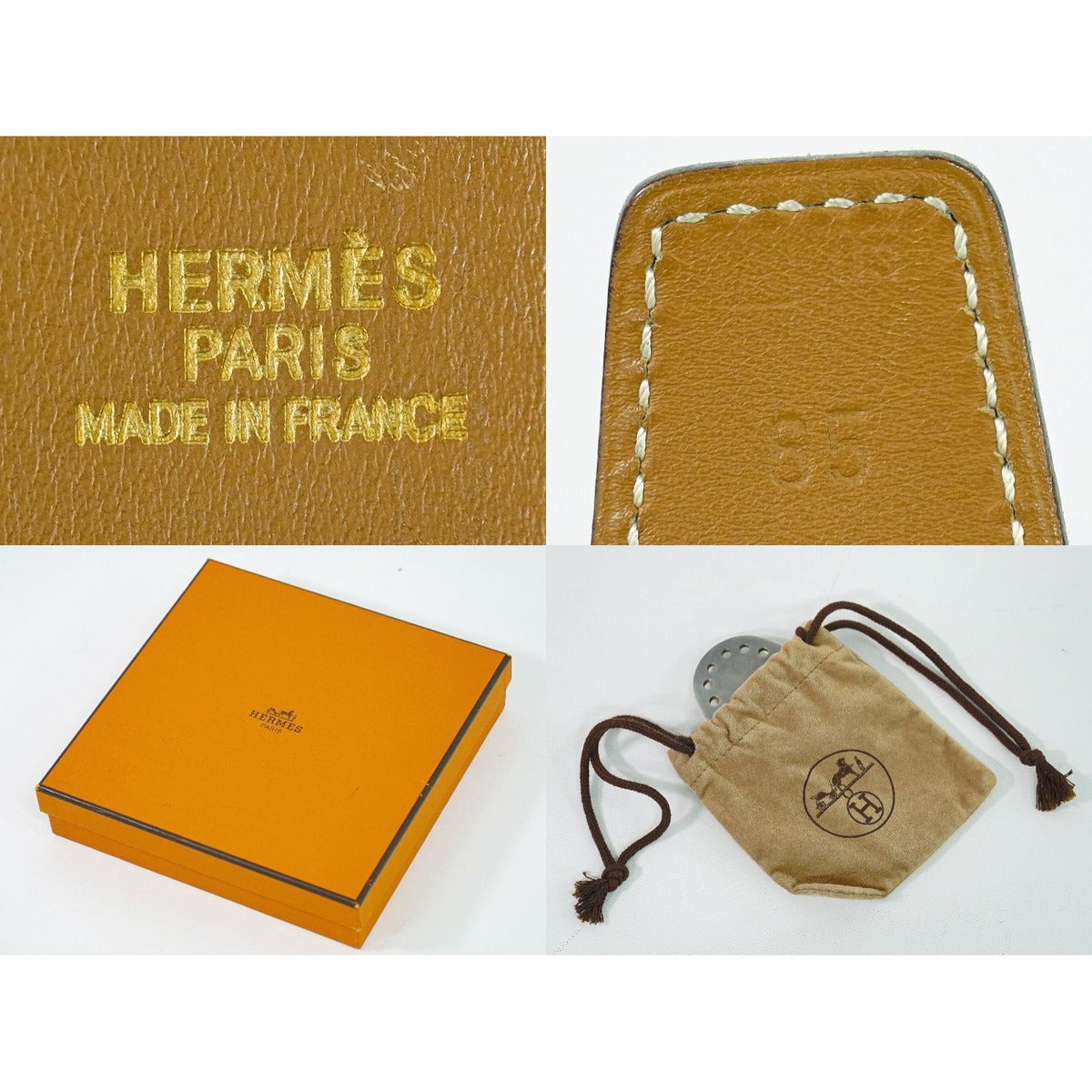 Hermes Evelyne Reversible Belt Leather Black Brown — view 9