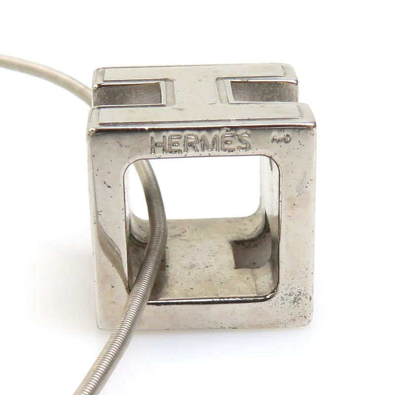Hermes Necklace H Cube Caged Ash — view 4