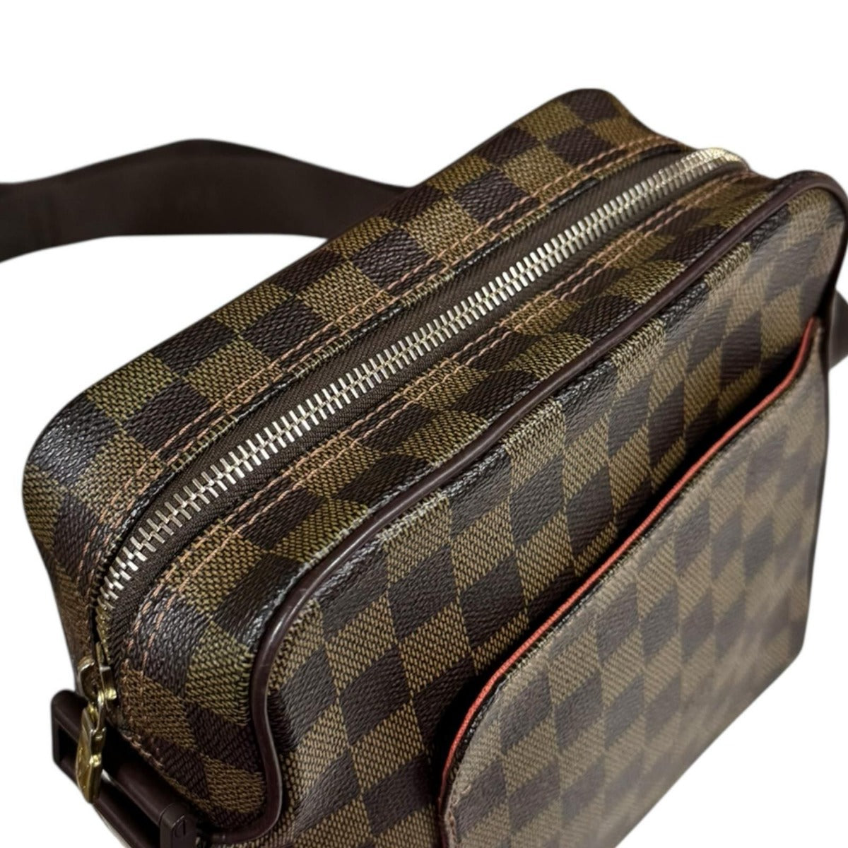 Louis Vuitton Olaf PM Damier Shoulder Bag Canvas Brown — view 9