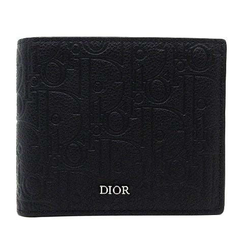 Dior Gravity Leather Bifold Wallet Black