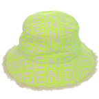 Fendi Marc Jacobs Collaboration Bucket Hat Cotton Polyester Neon Yellow