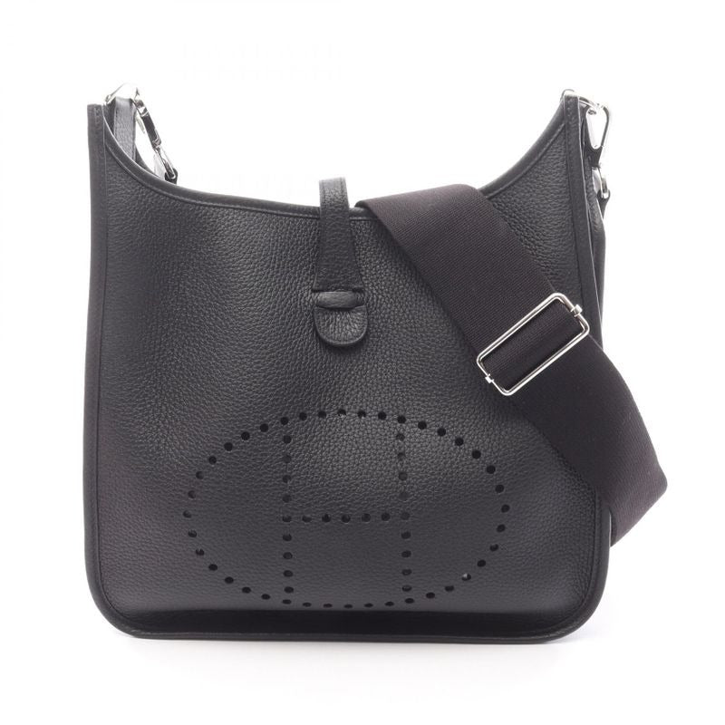 Hermes Shoulder Bag Evelyne 3 Trois PM Black Leather — view 2
