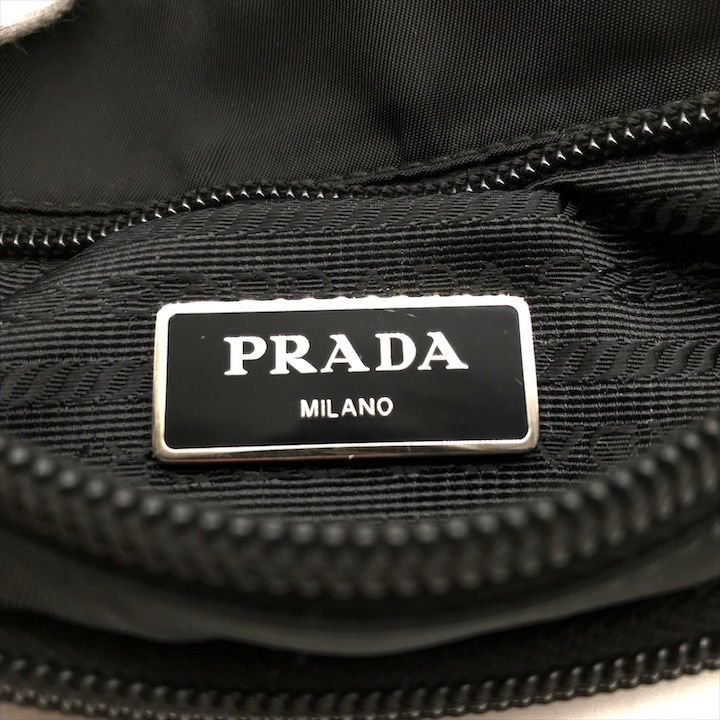 Prada Waist Pouch Nylon Tessuto Black — view 8